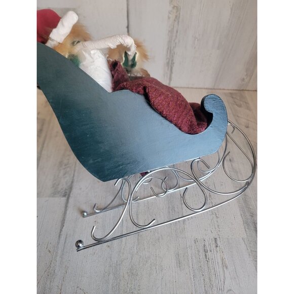 Byer's Choice 1995 caroler couple sleigh AS IS Xmas home - Picture 4 of 9